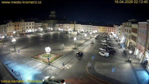 Město Kroměříž - Velké náměstí - 16.4.2026 v 02:15 Město Kroměříž - Velké náměstí - 16.4.2026 v 02:15