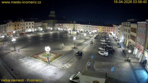 Město Kroměříž - Velké náměstí - 16.4.2026 v 04:00 Město Kroměříž - Velké náměstí - 16.4.2026 v 04:00