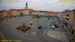 Město Kroměříž - Velké náměstí - 16.4.2026 v 06:00 Město Kroměříž - Velké náměstí - 16.4.2026 v 06:00