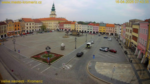Město Kroměříž - Velké náměstí - 16.4.2026 v 07:45 Město Kroměříž - Velké náměstí - 16.4.2026 v 07:45