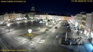 Město Kroměříž - Velké náměstí - 31.5.2026 v 00:15 Město Kroměříž - Velké náměstí - 31.5.2026 v 00:15
