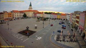Město Kroměříž - Velké náměstí - 31.5.2026 v 05:15 Město Kroměříž - Velké náměstí - 31.5.2026 v 05:15
