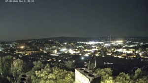 Town of Příbram - Holy Mountain, Panorama - 28.7.2026 v 02:45 Town of Příbram - Holy Mountain, Panorama - 28.7.2026 v 02:45