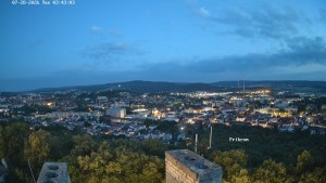 Town of Příbram - Holy Mountain, Panorama - 28.7.2026 v 04:45 Town of Příbram - Holy Mountain, Panorama - 28.7.2026 v 04:45