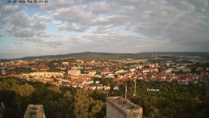Town of Příbram - Holy Mountain, Panorama - 28.7.2026 v 06:45 Town of Příbram - Holy Mountain, Panorama - 28.7.2026 v 06:45