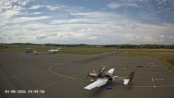 Taxiway C, gas station, runway