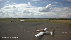 Taxiway C, gas station, runway