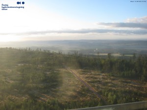 Kopiec Praga - Meteoradar Brdy - 23.9.2026 v 07:32 Kopiec Praga - Meteoradar Brdy - 23.9.2026 v 07:32
