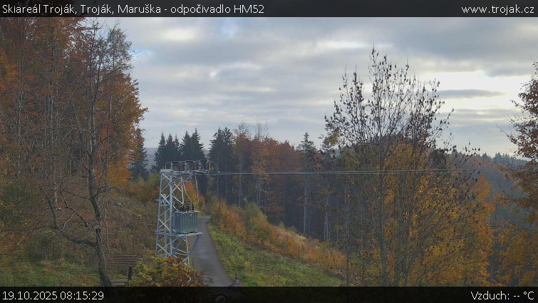 Skiareál Troják - Troják, Maruška - odpočivadlo HM52 - 19.10.2025 v 08:15 Skiareál Troják - Troják, Maruška - odpočivadlo HM52 - 19.10.2025 v 08:15