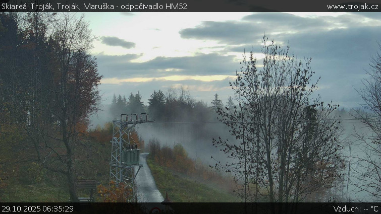 Skiareál Troják - Troják, Maruška - odpočivadlo HM52 - 29.10.2025 v 06:35 Skiareál Troják - Troják, Maruška - odpočivadlo HM52 - 29.10.2025 v 06:35