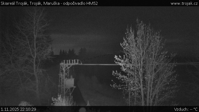 Skiareál Troják - Troják, Maruška - odpočivadlo HM52 - 1.11.2025 v 22:10 Skiareál Troják - Troják, Maruška - odpočivadlo HM52 - 1.11.2025 v 22:10