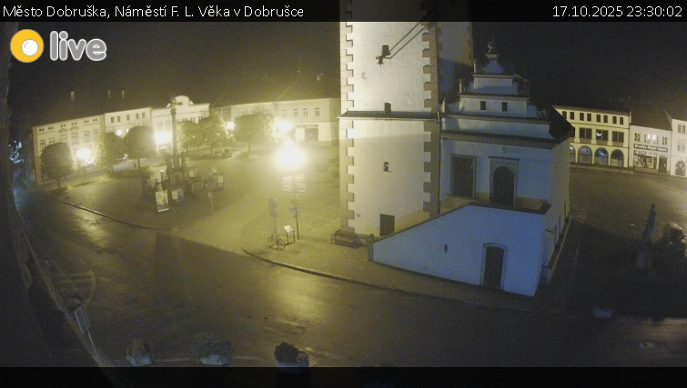 Město Dobruška - Náměstí F. L. Věka v Dobrušce - 17.10.2025 v 23:30 Město Dobruška - Náměstí F. L. Věka v Dobrušce - 17.10.2025 v 23:30