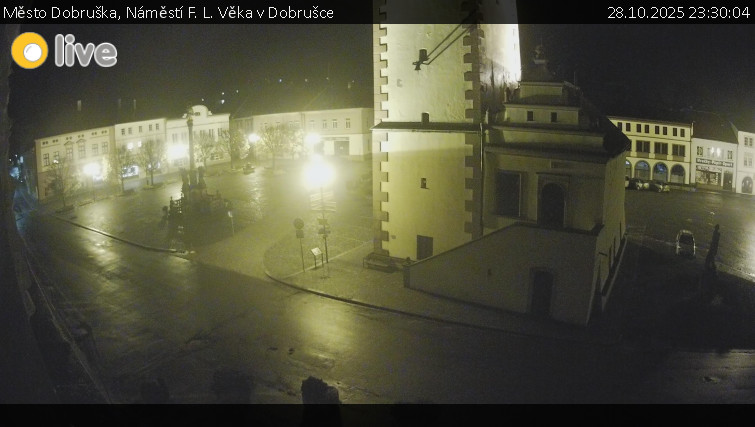 Město Dobruška - Náměstí F. L. Věka v Dobrušce - 28.10.2025 v 23:30 Město Dobruška - Náměstí F. L. Věka v Dobrušce - 28.10.2025 v 23:30