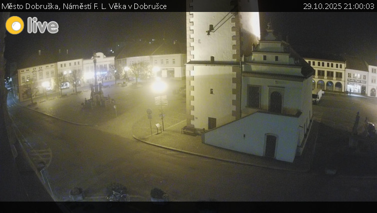 Město Dobruška - Náměstí F. L. Věka v Dobrušce - 29.10.2025 v 21:00 Město Dobruška - Náměstí F. L. Věka v Dobrušce - 29.10.2025 v 21:00