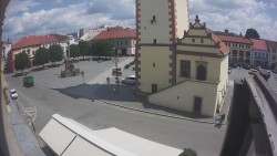 F. L. Věk Square in Dobruška
