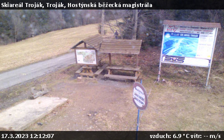 Skiareál Troják - Troják, Hostýnská běžecká magistrála - 17.3.2023 v 12:12
