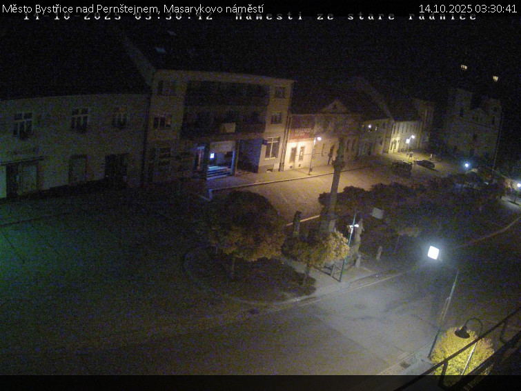 Město Bystřice nad Pernštejnem - Masarykovo náměstí - 14.10.2025 v 03:30 Město Bystřice nad Pernštejnem - Masarykovo náměstí - 14.10.2025 v 03:30