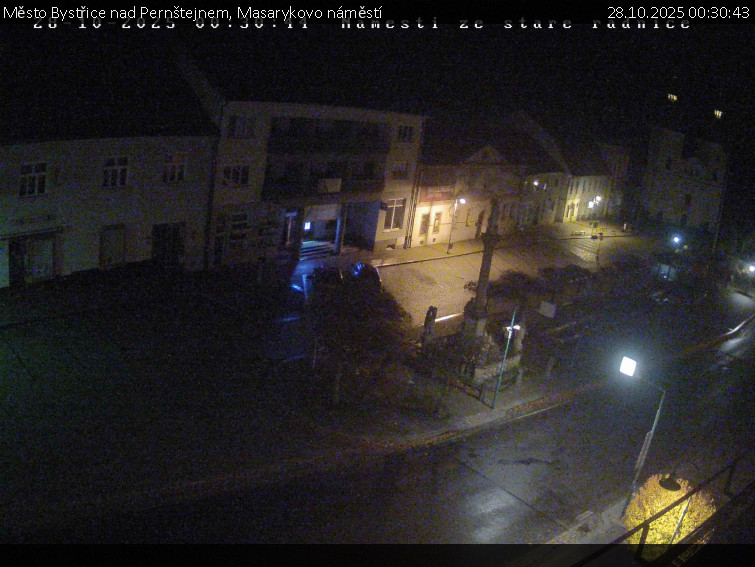 Město Bystřice nad Pernštejnem - Masarykovo náměstí  - 28.10.2025 v 00:30 Město Bystřice nad Pernštejnem - Masarykovo náměstí  - 28.10.2025 v 00:30