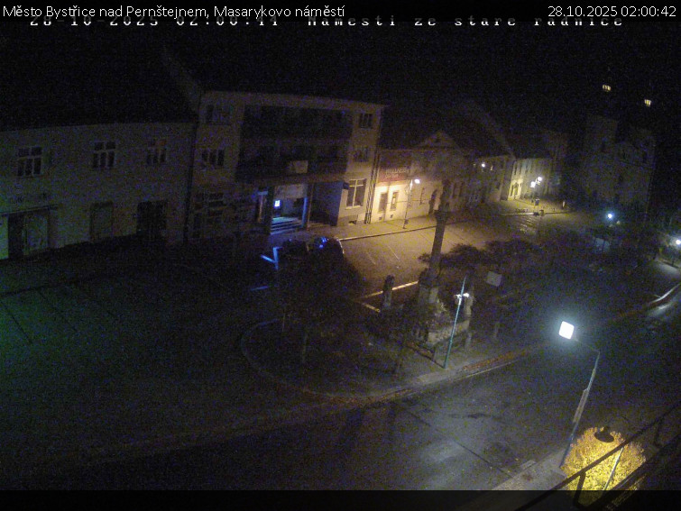 Město Bystřice nad Pernštejnem - Masarykovo náměstí  - 28.10.2025 v 02:00 Město Bystřice nad Pernštejnem - Masarykovo náměstí  - 28.10.2025 v 02:00