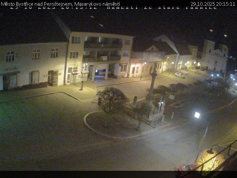 Město Bystřice nad Pernštejnem - Masarykovo náměstí  - 29.10.2025 v 20:15 Město Bystřice nad Pernštejnem - Masarykovo náměstí  - 29.10.2025 v 20:15