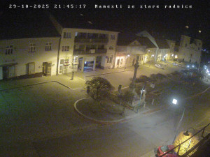 Město Bystřice nad Pernštejnem - Masarykovo náměstí  - 29.10.2025 v 21:45 Město Bystřice nad Pernštejnem - Masarykovo náměstí  - 29.10.2025 v 21:45