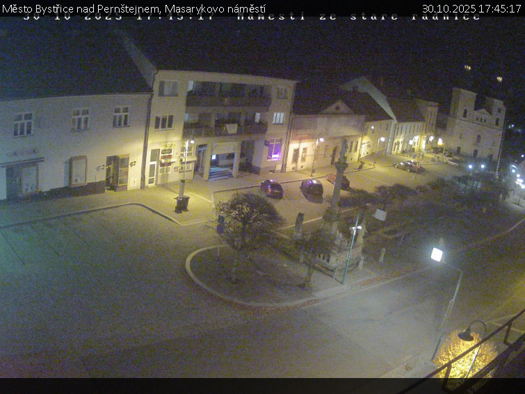 Město Bystřice nad Pernštejnem - Masarykovo náměstí  - 30.10.2025 v 17:45 Město Bystřice nad Pernštejnem - Masarykovo náměstí  - 30.10.2025 v 17:45