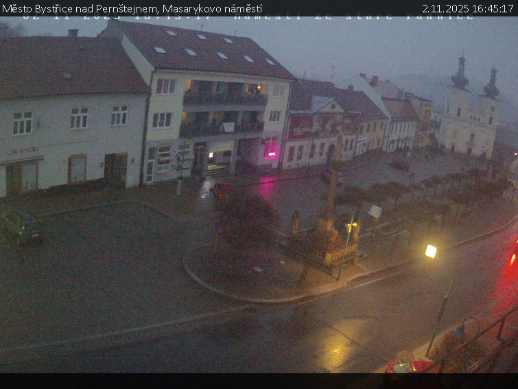 Město Bystřice nad Pernštejnem - Masarykovo náměstí - 2.11.2025 v 16:45 Město Bystřice nad Pernštejnem - Masarykovo náměstí - 2.11.2025 v 16:45