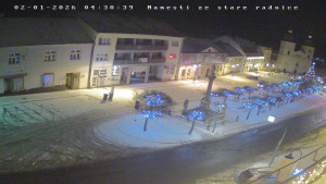 Město Bystřice nad Pernštejnem - Masarykovo náměstí - 2.1.2026 v 04:30 Město Bystřice nad Pernštejnem - Masarykovo náměstí - 2.1.2026 v 04:30