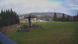 Horní část sjezdovky Skiareálu Ramzová