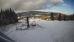 Horní část sjezdovky Skiareálu Ramzová