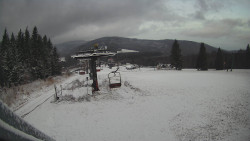 Horní část sjezdovky Skiareálu Ramzová