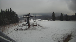 Horní část sjezdovky Skiareálu Ramzová