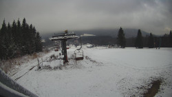 Horní část sjezdovky Skiareálu Ramzová