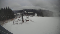 Horní část sjezdovky Skiareálu Ramzová