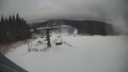 Horní část sjezdovky Skiareálu Ramzová