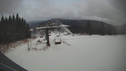Horní část sjezdovky Skiareálu Ramzová