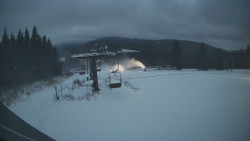 Horní část sjezdovky Skiareálu Ramzová