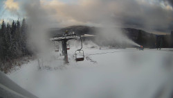 Horní část sjezdovky Skiareálu Ramzová