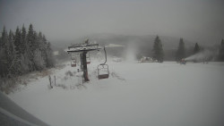 Horní část sjezdovky Skiareálu Ramzová