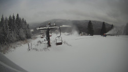 Horní část sjezdovky Skiareálu Ramzová