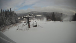 Horní část sjezdovky Skiareálu Ramzová