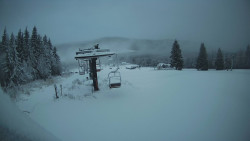 Horní část sjezdovky Skiareálu Ramzová