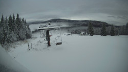 Horní část sjezdovky Skiareálu Ramzová