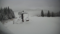 Horní část sjezdovky Skiareálu Ramzová