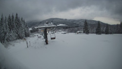 Horní část sjezdovky Skiareálu Ramzová