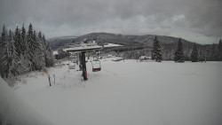 Horní část sjezdovky Skiareálu Ramzová