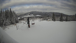 Horní část sjezdovky Skiareálu Ramzová