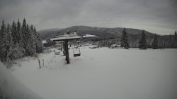 Horní část sjezdovky Skiareálu Ramzová