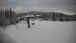 Horní část sjezdovky Skiareálu Ramzová