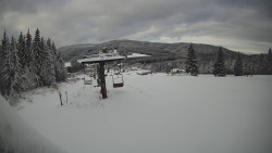 Horní část sjezdovky Skiareálu Ramzová